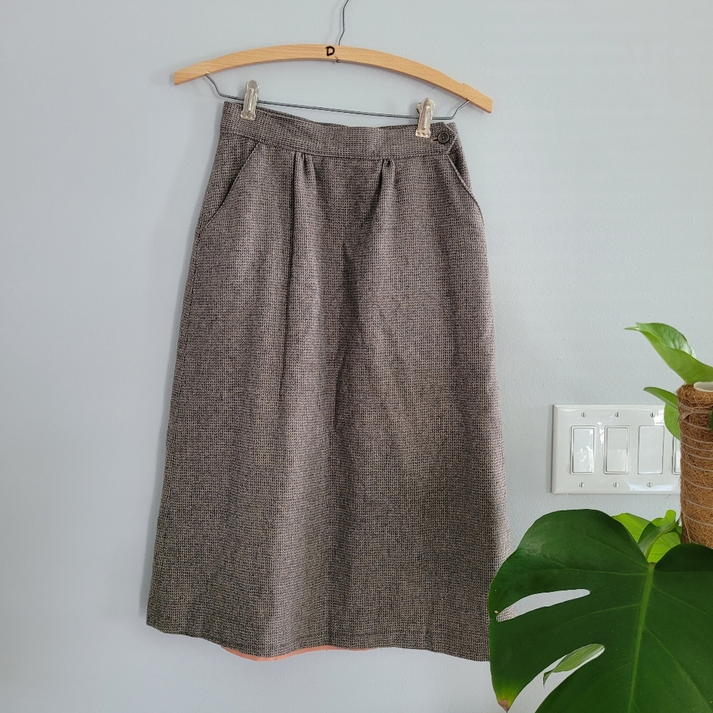 Vintage wool blend skirt
